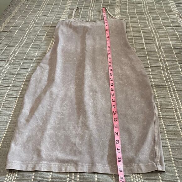 Lululemon Inner Glow Dress W1BNQS Washed Half MoonPima Cotton Size 6 Breathable - Picture 7 of 9